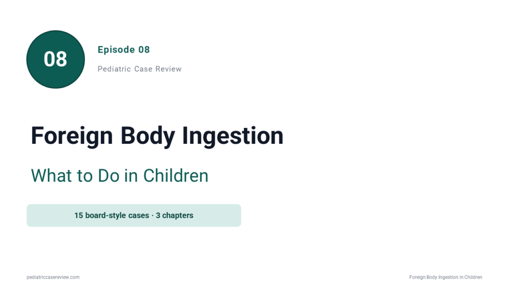Foreign Body Ingestion in Children: What to Do