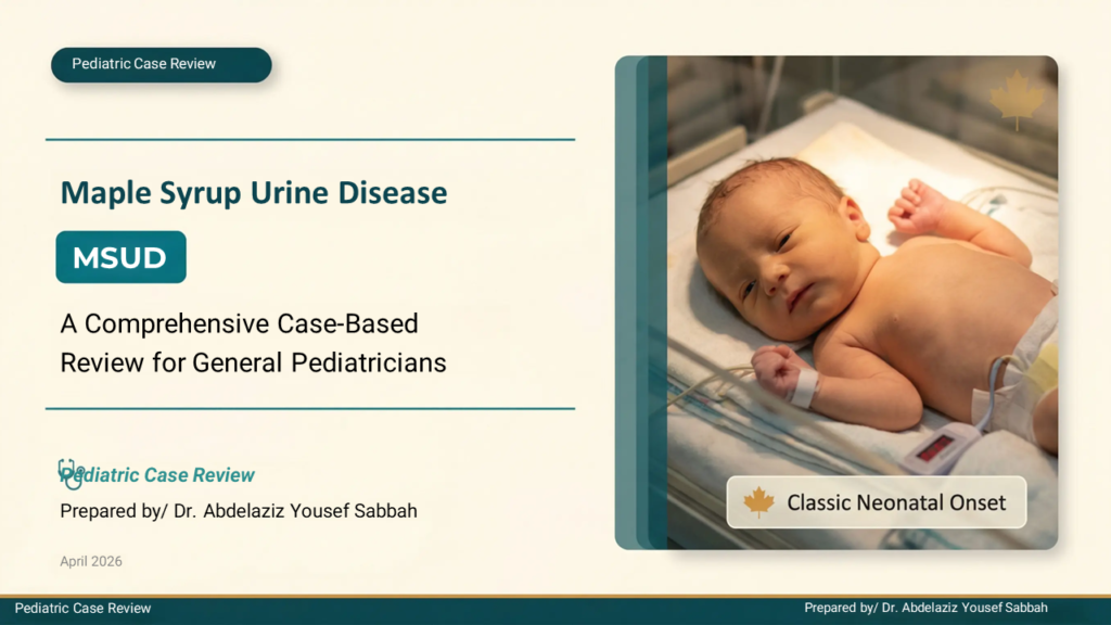 Maple Syrup Urine Disease (MSUD)