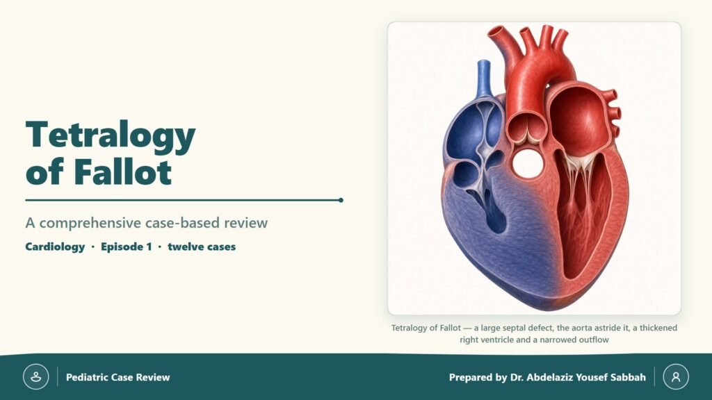 Tetralogy of Fallot slide 1