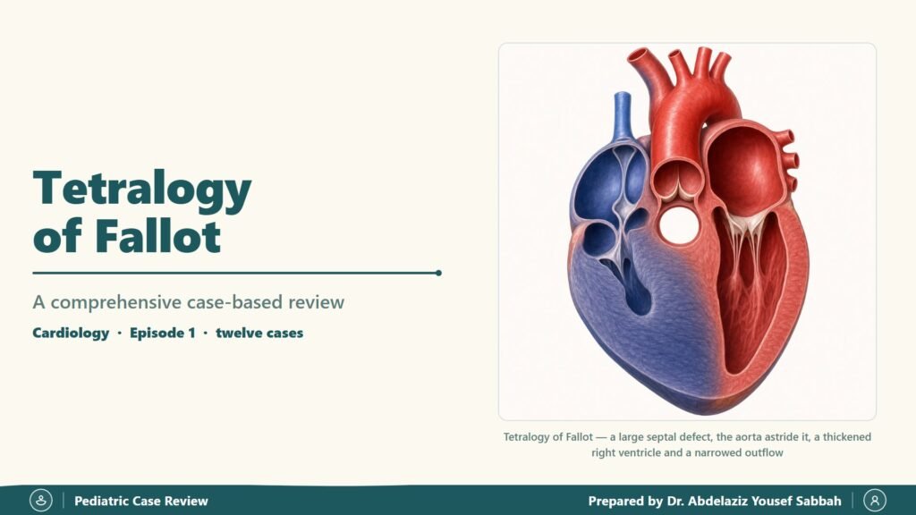 Tetralogy of Fallot slide 1