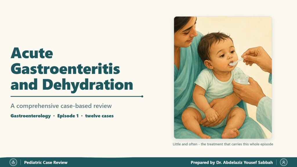Acute Gastroenteritis and Dehydration slide 1