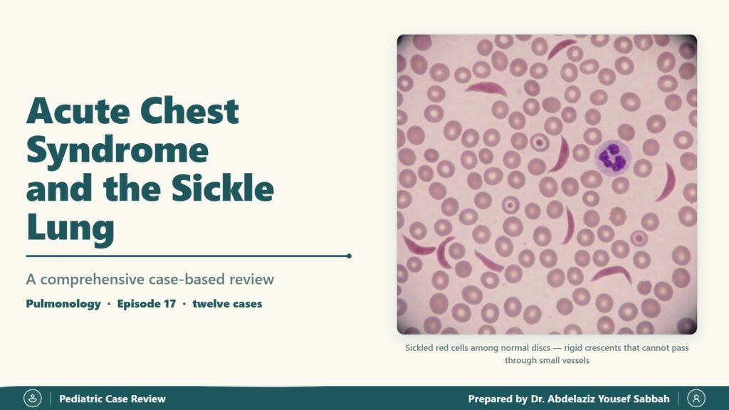 Acute Chest Syndrome and the Sickle Lung slide 1