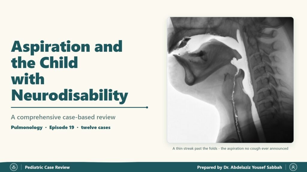 Aspiration and the Child with Neurodisability slide 1