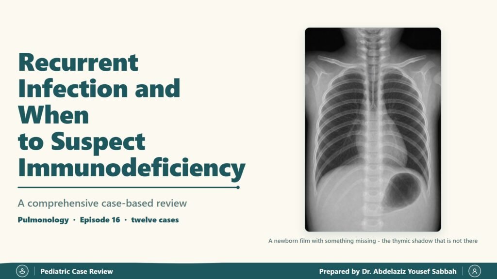 Recurrent Infection and When to Suspect Immunodeficiency slide 1