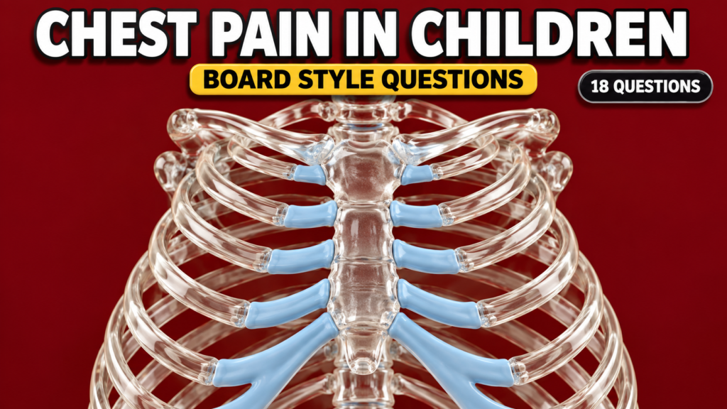 Chest Pain in Children — Board-Style Questions