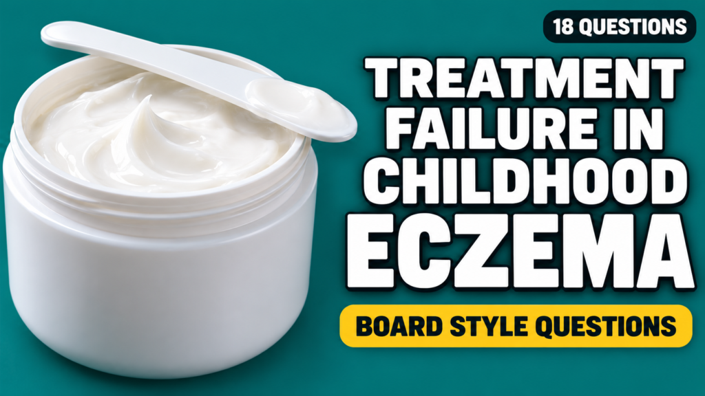 Treatment Failure in Childhood Eczema — Board-Style Questions