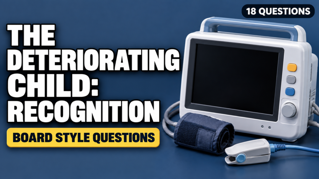The Deteriorating Child: Recognition and Escalation — Board-Style Questions