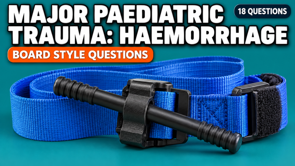 Major Paediatric Trauma: Haemorrhage and Airway — Board-Style Questions