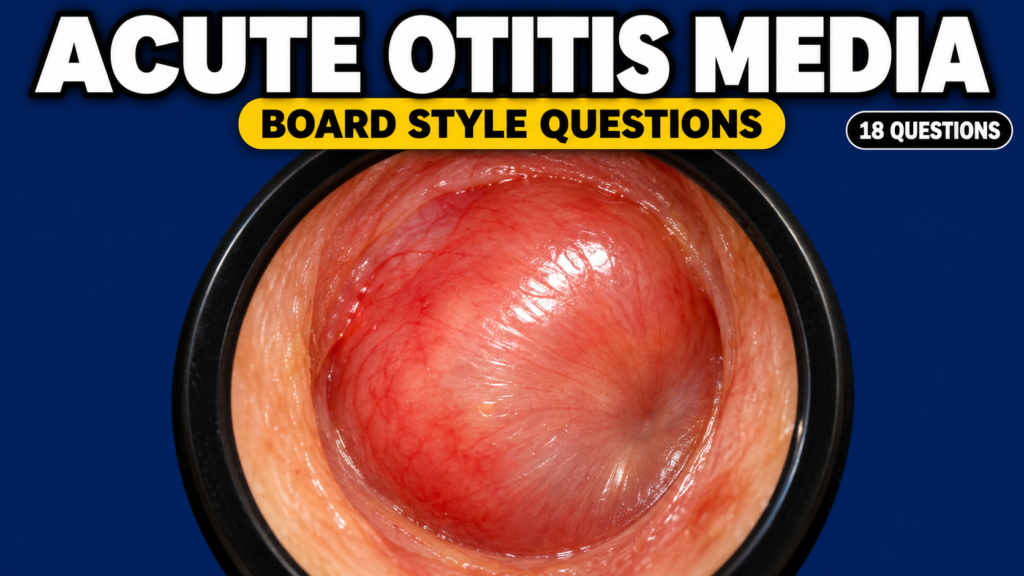 Acute Otitis Media – Board-Style Questions