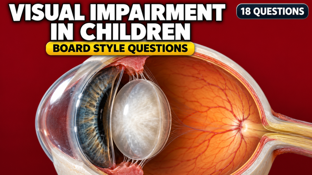 Visual Impairment in Children — Board-Style Questions