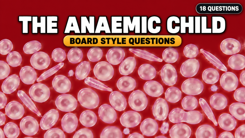The Anaemic Child and Iron Deficiency — Board-Style Questions