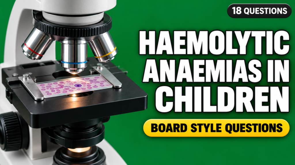 Haemolytic Anaemias in Children — Board-Style Questions