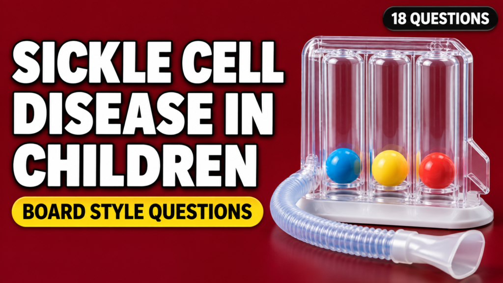 Sickle Cell Disease in Children — Board-Style Questions