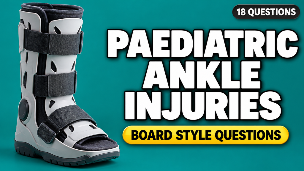 Paediatric Ankle Injuries and Growth Plate Fractures — Board-Style Questions