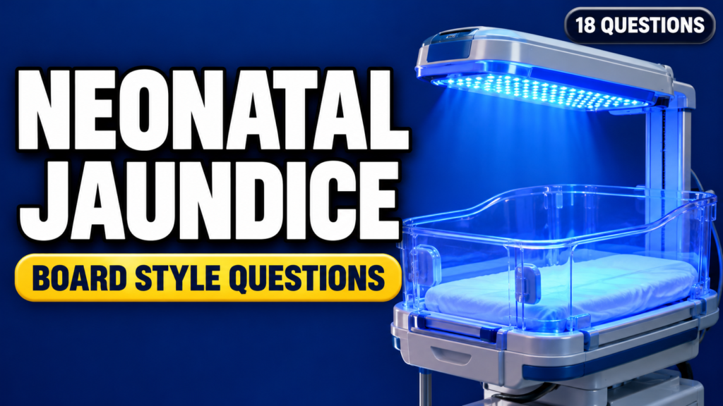 Neonatal Jaundice: Assessment and Phototherapy — Board-Style Questions