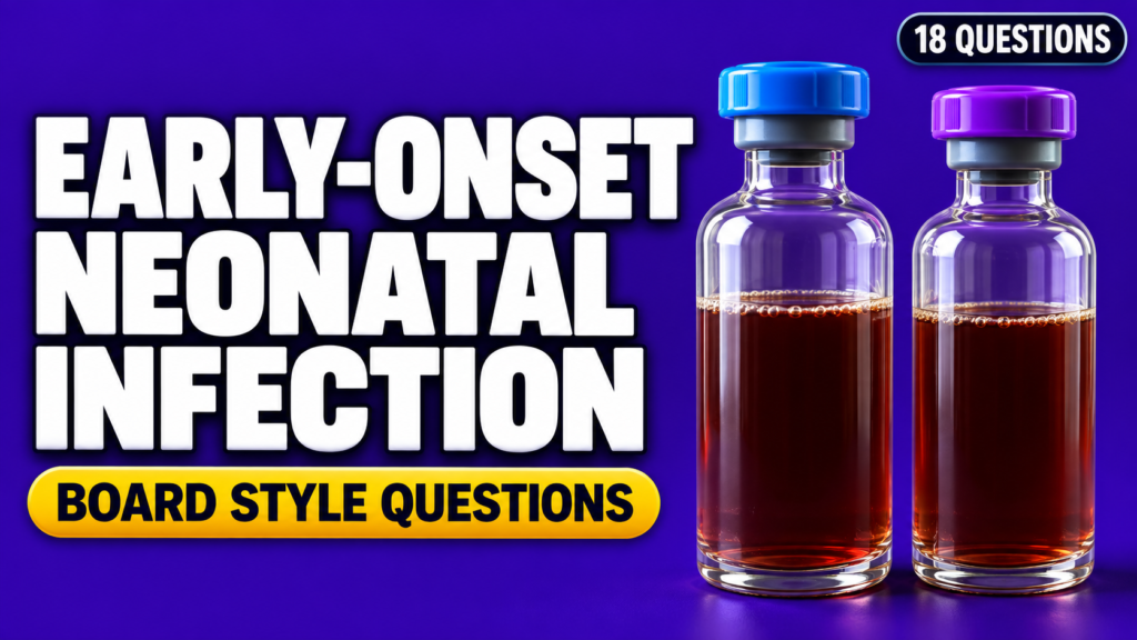 Early-Onset Neonatal Infection — Board-Style Questions