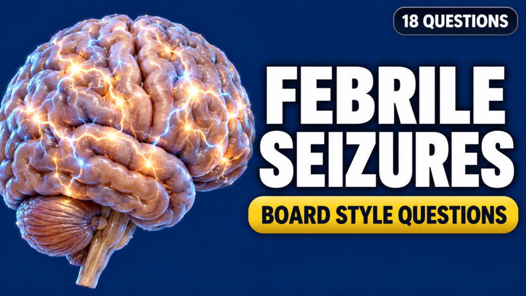 Febrile Seizures and the First Afebrile Seizure — Board-Style Questions