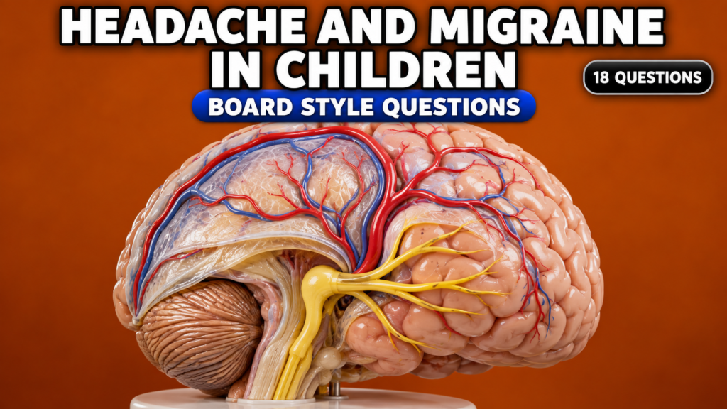 Headache and Migraine in Children — Board-Style Questions