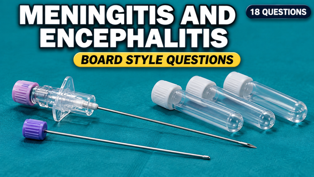 Meningitis and Encephalitis in Children — Board-Style Questions