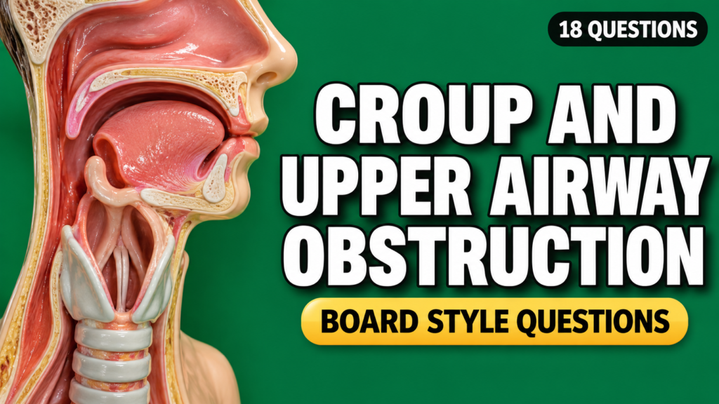Croup and Upper Airway Obstruction in Children — Board-Style Questions